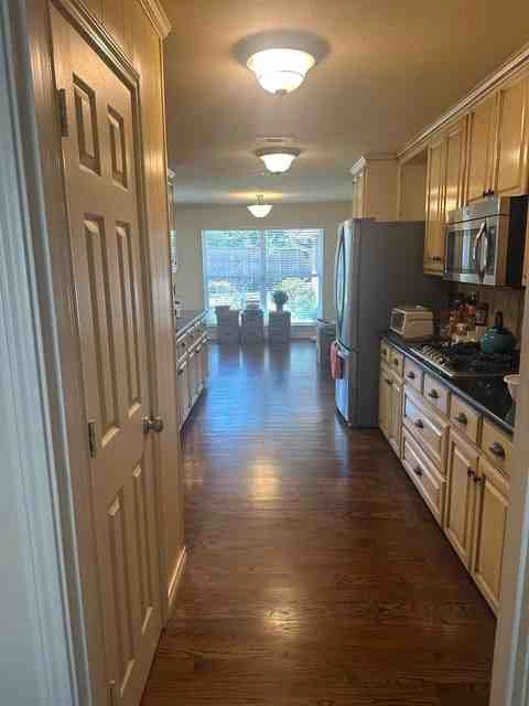 Galley kitchen before remodel