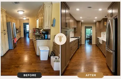 Contemporary Wedgwood kitchen remodel featuring quartz countertops