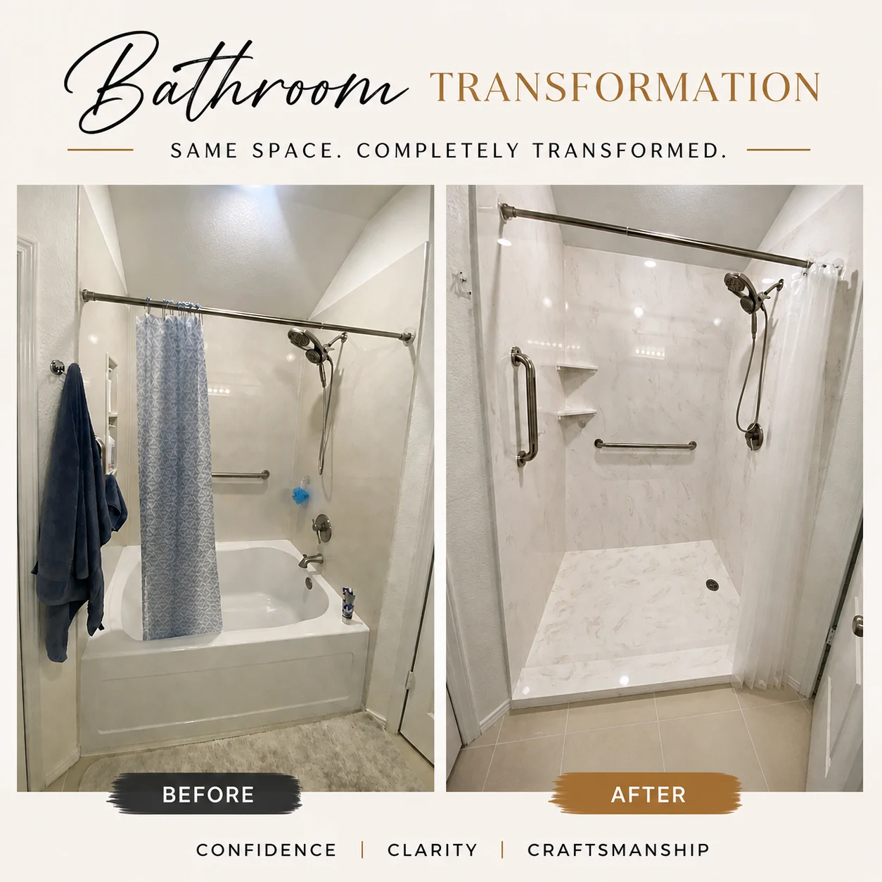 Bathroom remodel gallery image by Trinity Kitchen & Bath Co.